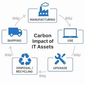 Five stages of the carbon asset lifecycle